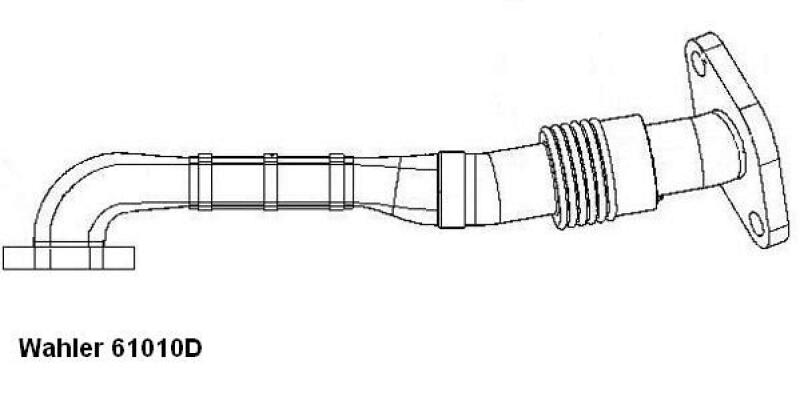 BorgWarner (Wahler) Pipe, EGR valve