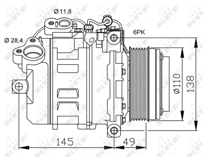 NRF Compressor, air conditioning EASY FIT