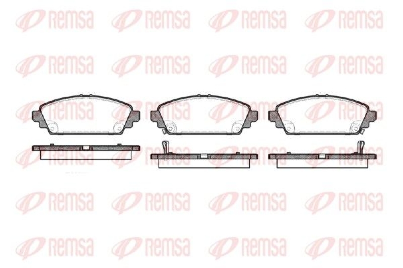 REMSA Brake Pad Set, disc brake