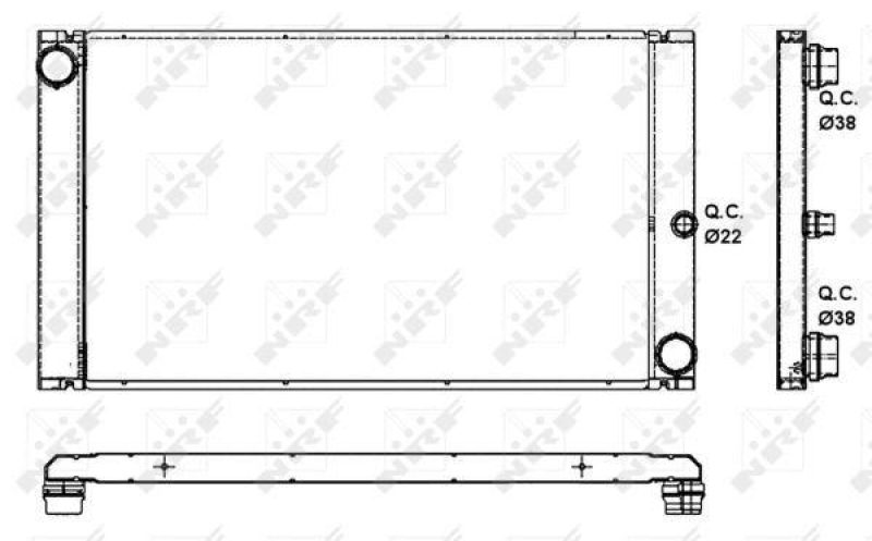 NRF Radiator, engine cooling