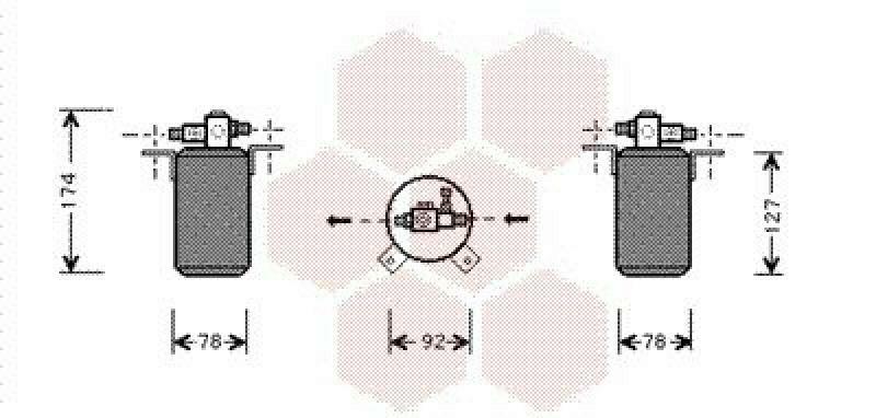 VAN WEZEL Trockner, Klimaanlage 0600D021