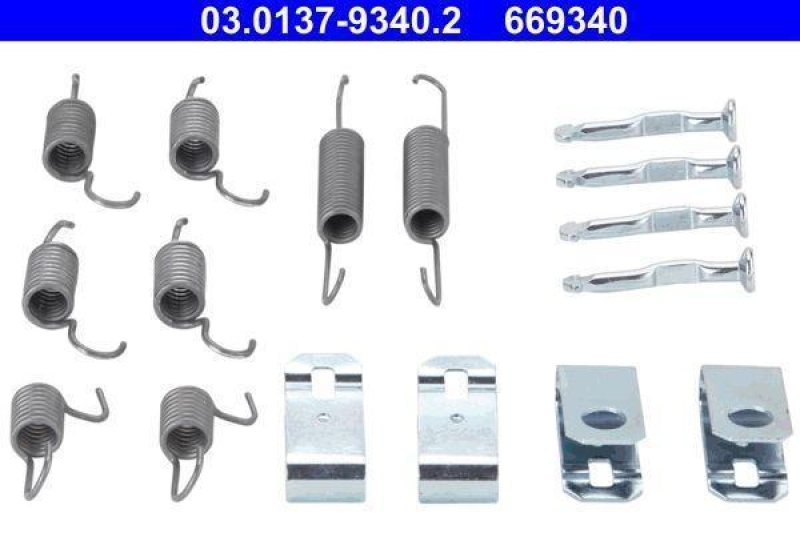 ATE Accessory Kit, parking brake shoes