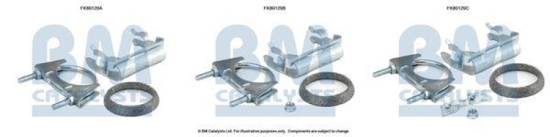 BM CATALYSTS Montagesatz, Katalysator