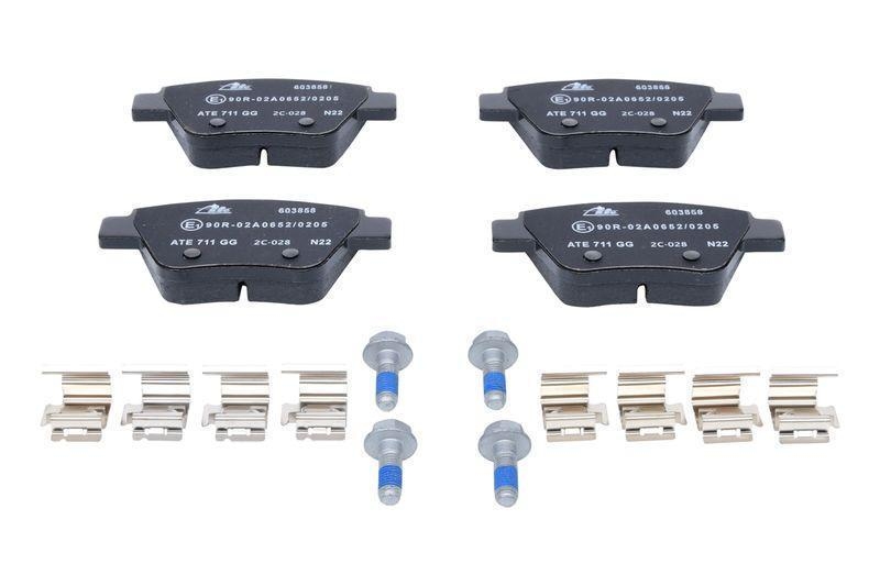 ATE Powerdisc +Bremsbeläge hinten Ø272mm passend für VW Golf...