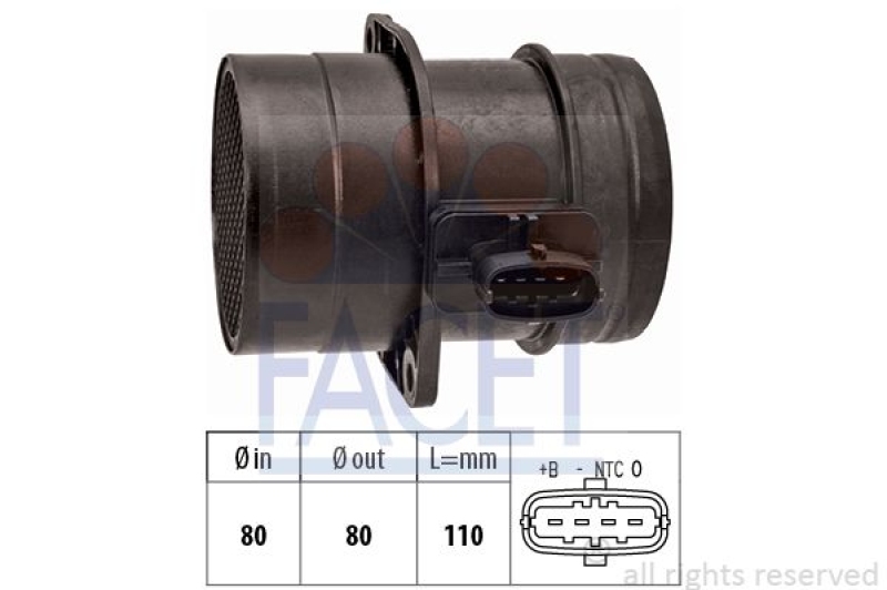 FACET Luftmassenmesser Made in Italy - OE Equivalent