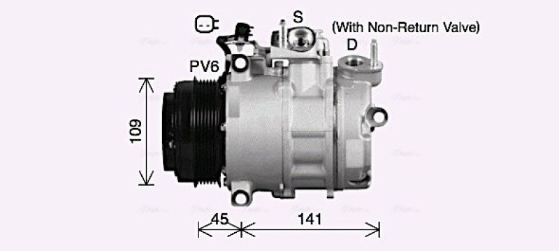 AVA QUALITY COOLING Kompressor, Klimaanlage