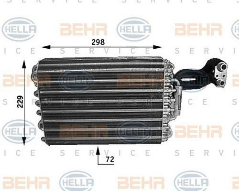 HELLA Evaporator, air conditioning
