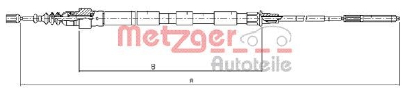 METZGER Seilzug, Feststellbremse