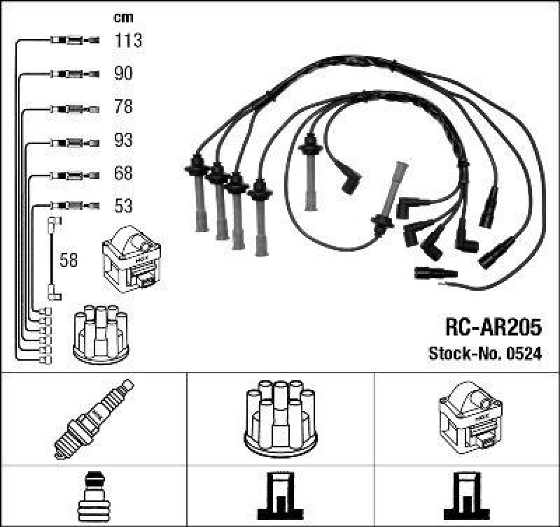 NGK Ignition Cable Kit