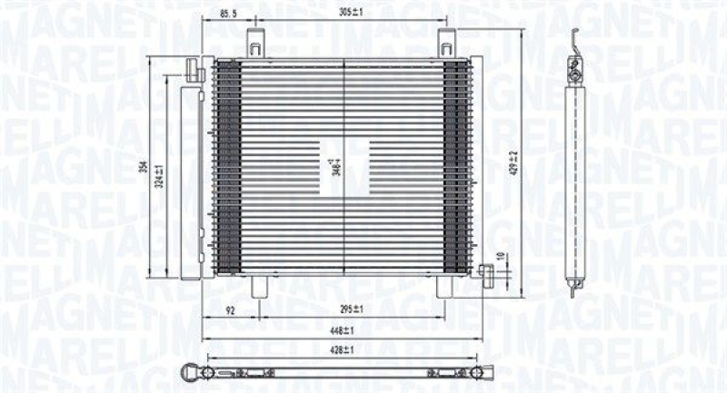 MAGNETI MARELLI Condenser, air conditioning