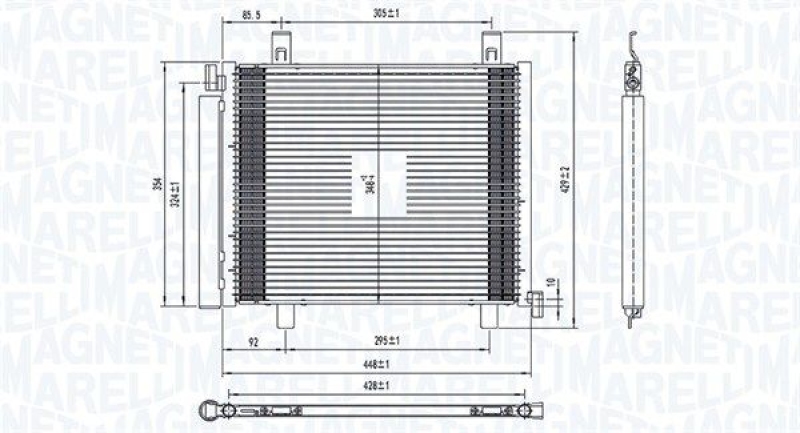 MAGNETI MARELLI Condenser, air conditioning