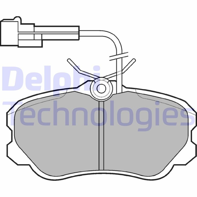 DELPHI Brake Pad Set, disc brake