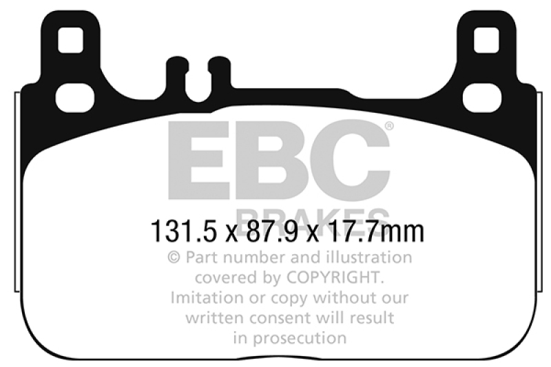 EBC Brakes Bremsbelagsatz, Scheibenbremse