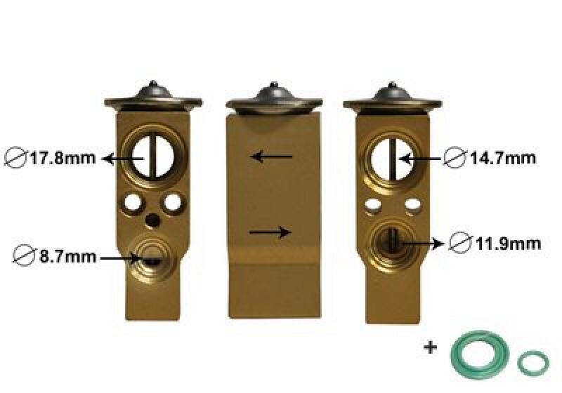 VAN WEZEL Expansion Valve, air conditioning