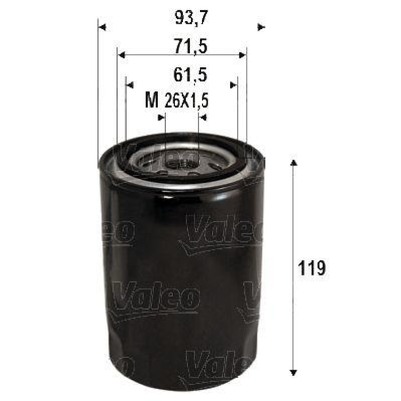 VALEO Ölfilter 586090