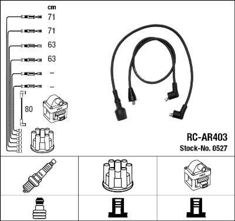 NGK Ignition Cable Kit