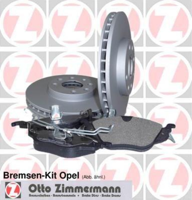 ZIMMERMANN Scheibenbremse Bremsensatz Vorne 640.4243.00 passend f&uuml;r Opel Astra K 640.4243.00