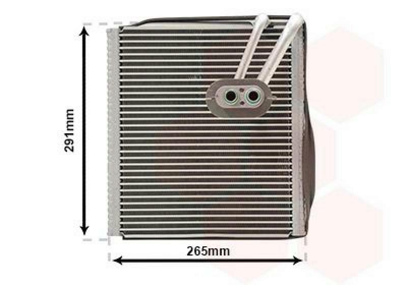 VAN WEZEL Evaporator, air conditioning