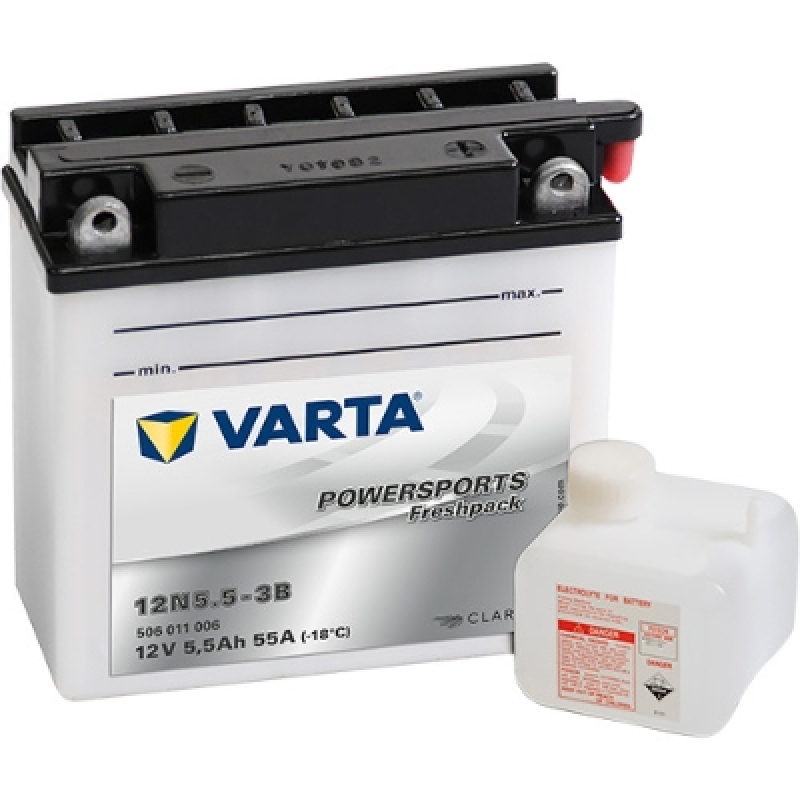 VARTA Starterbatterie POWERSPORTS Freshpack 5,5Ah 55A