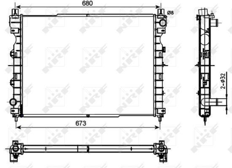 NRF Radiator, engine cooling