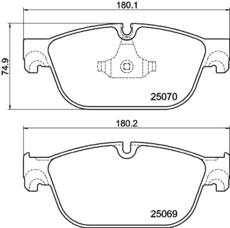 HELLA Brake Pad Set, disc brake