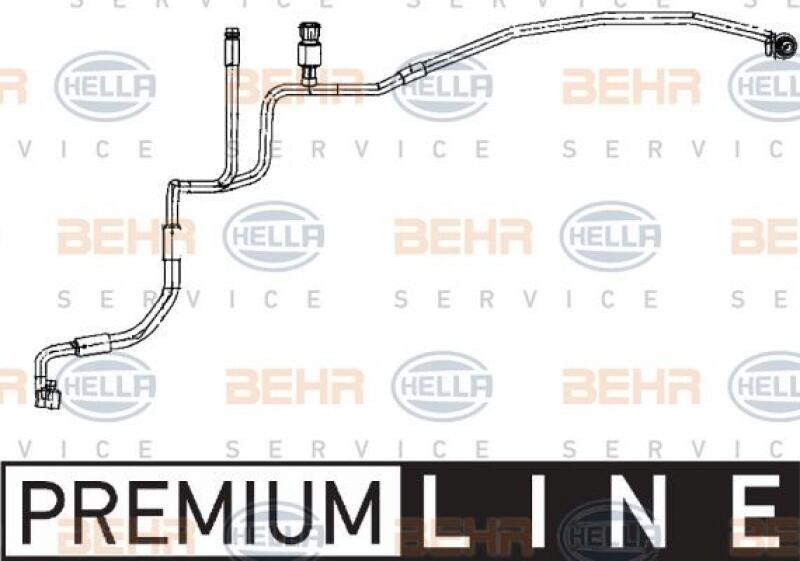 HELLA High Pressure Line, air conditioning BEHR HELLA SERVICE *** PREMIUM LIN...
