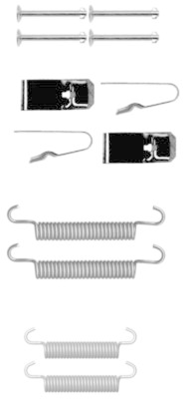 HELLA Accessory Kit, parking brake shoes