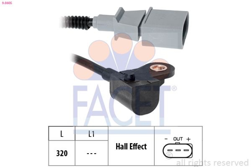 FACET Sensor, Nockenwellenposition Made in Italy - OE Equivalent