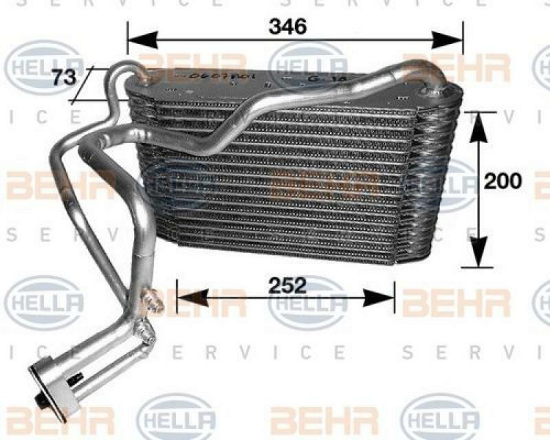HELLA Evaporator, air conditioning