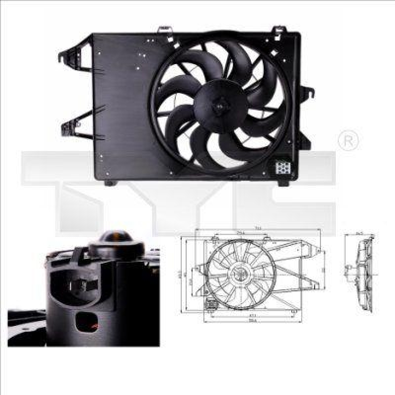 Fan, radiator