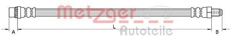 METZGER Bremsschlauch 4110895