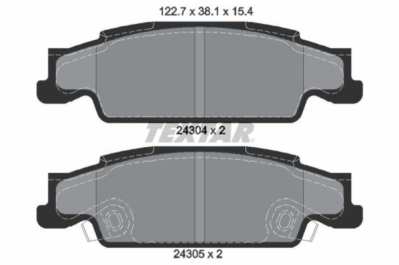 TEXTAR Bremsbelagsatz, Scheibenbremse Q+ 2430401