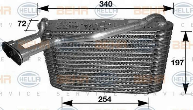 HELLA Evaporator, air conditioning
