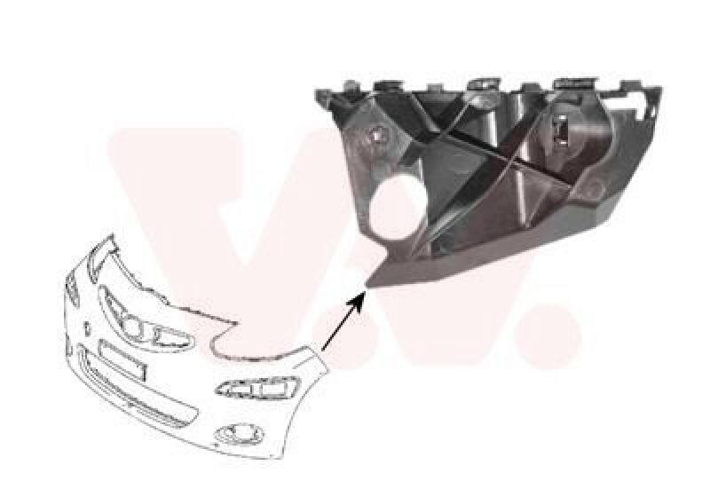 VAN WEZEL Mounting Bracket, bumper ** Equipart **