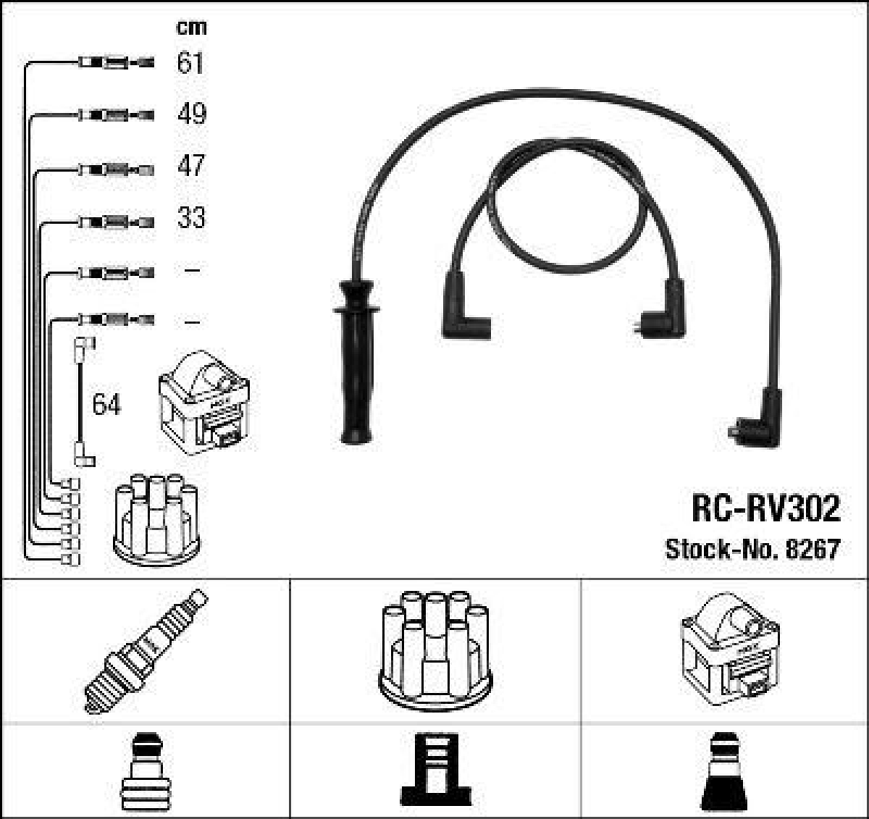 NGK Ignition Cable Kit