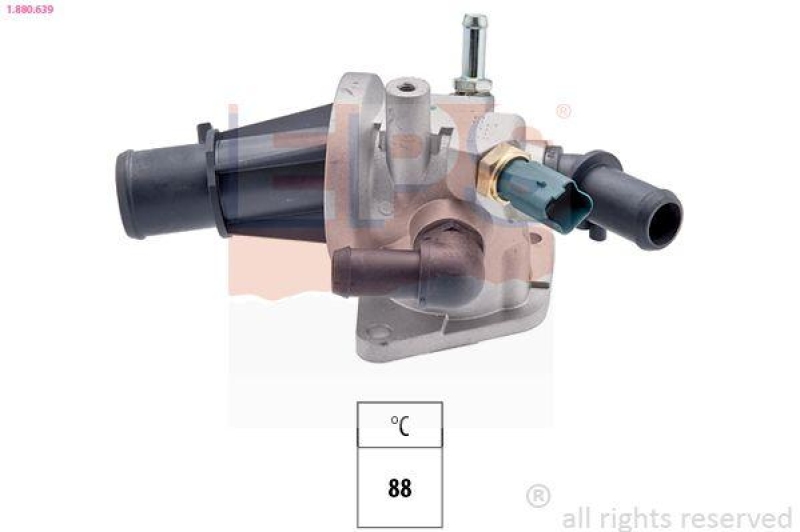 EPS Thermostat für Kühlmittel / Kühlerthermostat Made in Italy - OE Equivalent