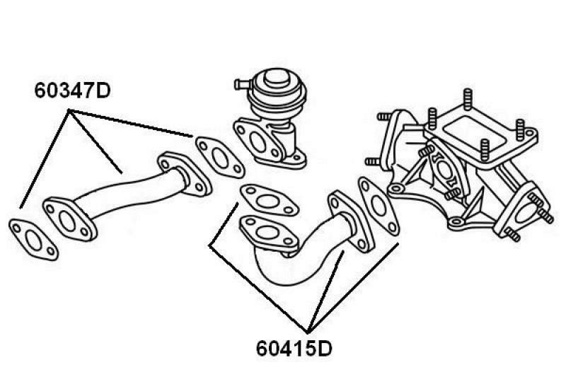 BorgWarner (Wahler) Rohrleitung, AGR-Ventil