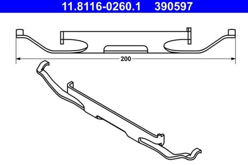 ATE Spring, brake caliper