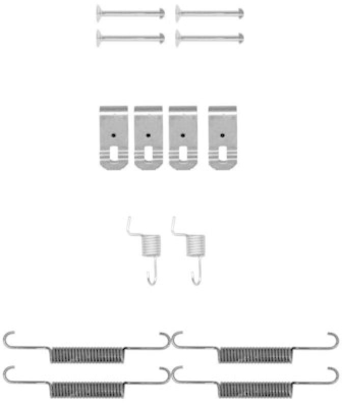HELLA Accessory Kit, parking brake shoes