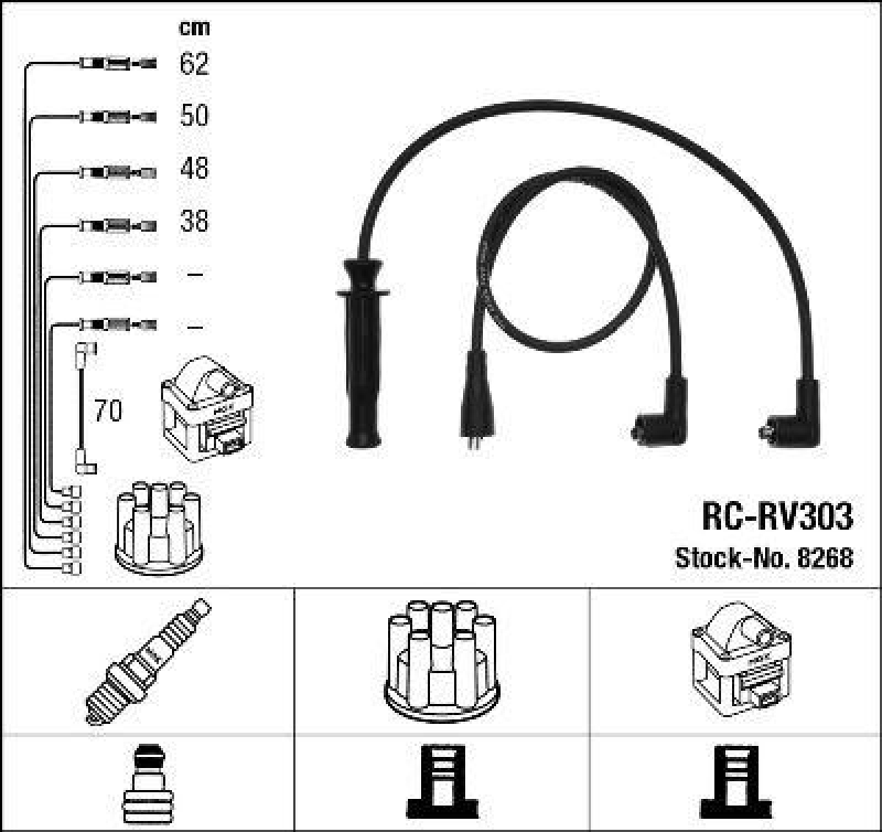NGK Ignition Cable Kit