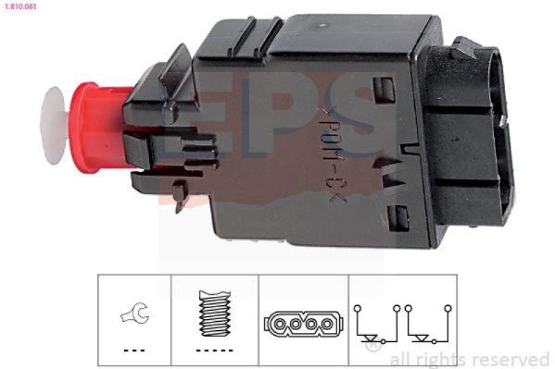 EPS Bremslichtschalter Made in Italy - OE Equivalent