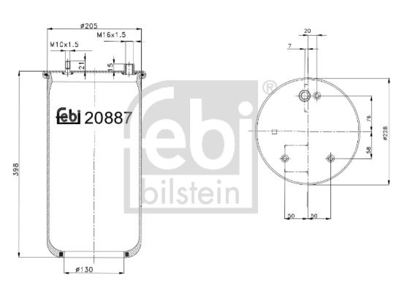 FEBI BILSTEIN Federbalg, Luftfederung