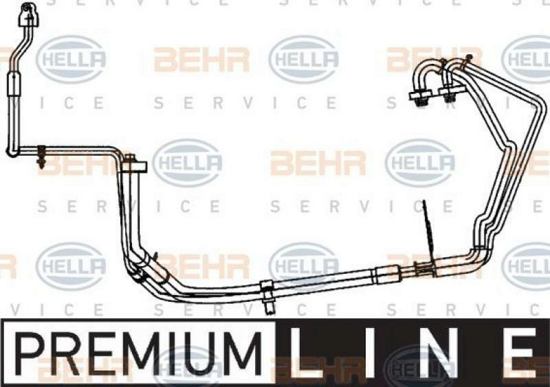HELLA High-/Low Pressure Line, air conditioning BEHR HELLA SERVICE *** PREMIU...