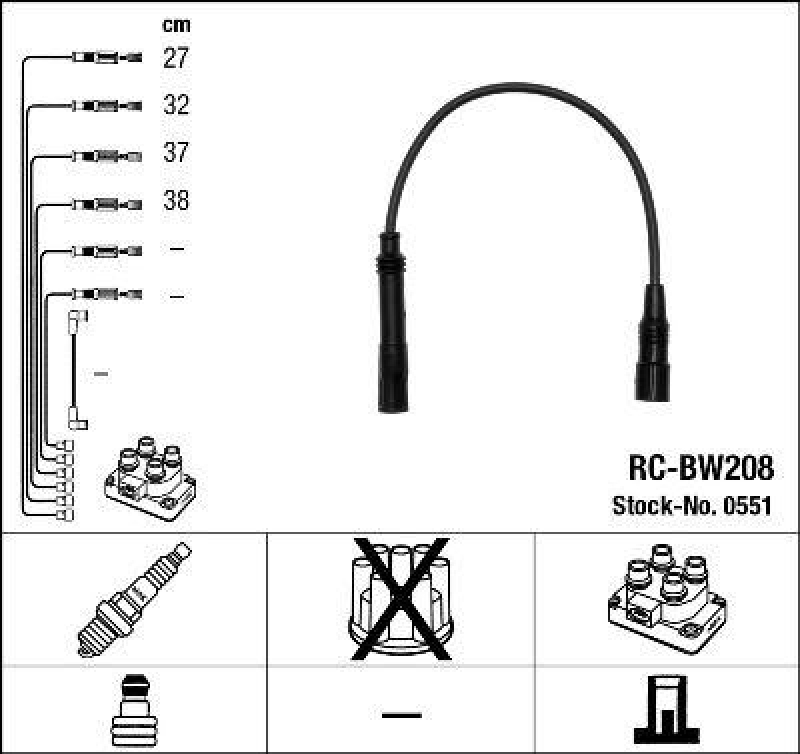 NGK Ignition Cable Kit