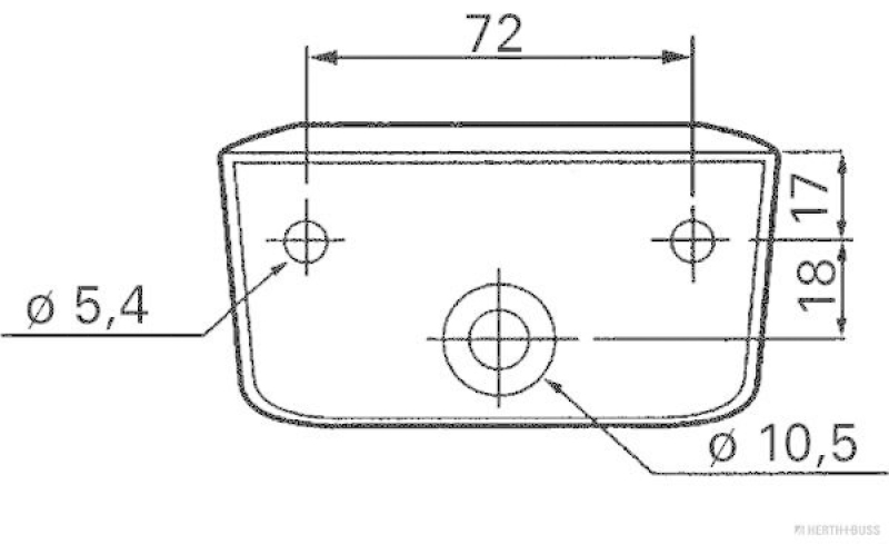 HERTH+BUSS ELPARTS Licence Plate Light