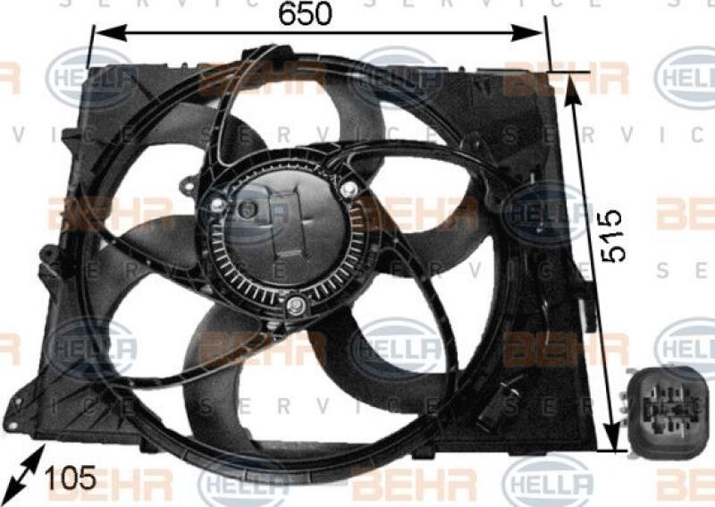 HELLA Fan, radiator