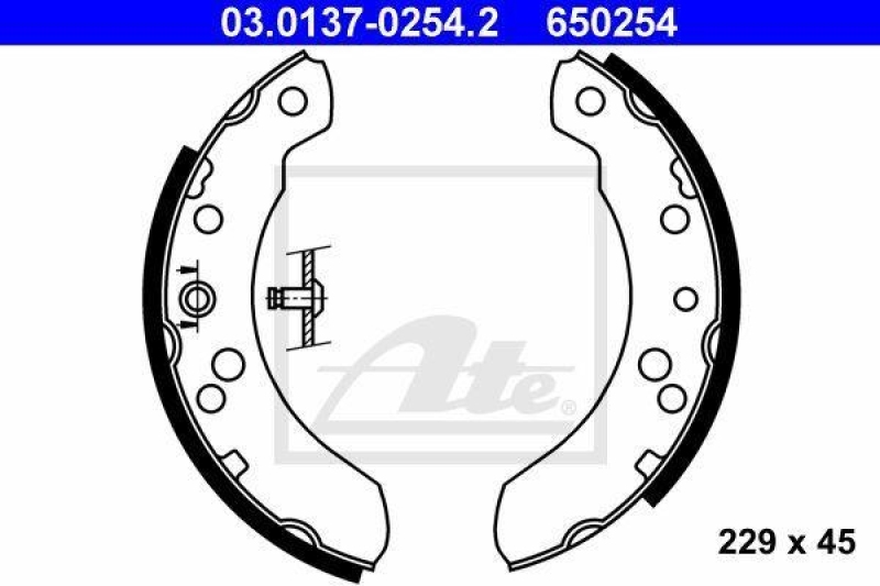 ATE Brake Shoe Set