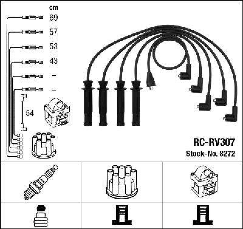 NGK Ignition Cable Kit