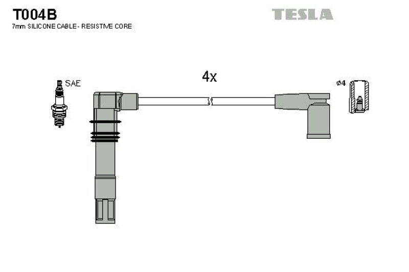 TESLA Zündleitungssatz