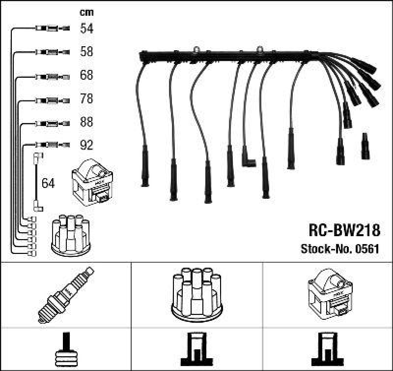 NGK Ignition Cable Kit